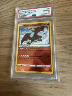 Pokemon TCG Radiant Charizard Crown Zenith Holo Card 020/159 PSA 10 - Image 1