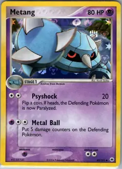 Metang 43/101 Reverse Holo Hidden Legends - Pokemon Card - NM - Image 1
