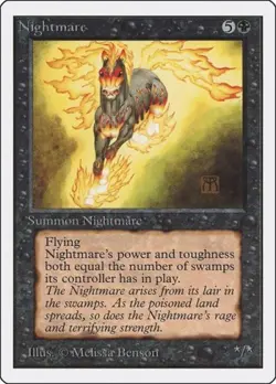 MTG English Nightmare NM Normal Unlimited - Image 1