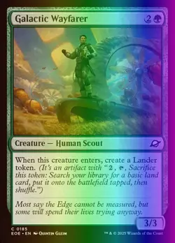 MTG Magic the Gathering Galactic Wayfarer (185/426) Edge of Eternities LP FOIL - Image 1