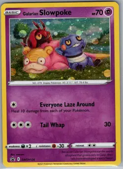 Galarian Slowpoke SWSH126 Holo Sword & Shield Promo Cards - Pokemon Card - LP - Image 1