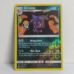 Greninja - 117/214 - Holo Reverse Rare - Unbroken Bonds - Pokemon TCG Card - NM - Image 1