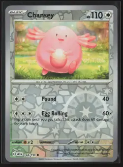 Chansey Common SV01: Scarlet & Violet Base Set 144/198 NM Pokemon Reverse Holo - Image 1