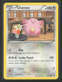 Chansey 80/119 Common Phantom Forces Pokemon Lightly Played - Image 1