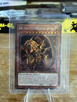 Yugioh The Winged Dragon of Ra RA04-EN118 Platinum Secret Rare 1st Edition NM - Image 1