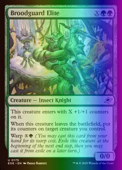 MTG Magic the Gathering Broodguard Elite (175/426) Edge of Eternities NM FOIL - Image 1