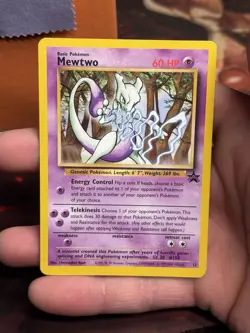 Mewtwo WoTC Black Star Promo #12 Vintage Pokemon 2000 LP Christopher Rush - Image 3