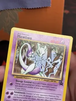 Mewtwo WoTC Black Star Promo #12 Vintage Pokemon 2000 LP Christopher Rush - Image 4