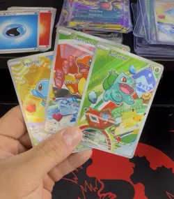 Pokemon TCG First Partner Illustration Collection Series 1 Kanto GEN 1 Starters - Image 1