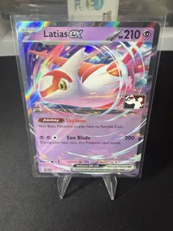 Latias Ex Pokemon Prize Pack Series 7 Promo Pokemon Card NM/LP Stamp - Image 1