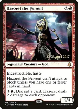 Hazoret the Fervent -Foil Medium Play MTG Promos: Prerelease Cards - Image 1