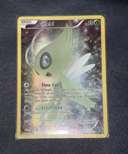 Pokemon Celebi XY111 XY Promo Holo Basic 70 HP Leech Seed English Card - Image 1
