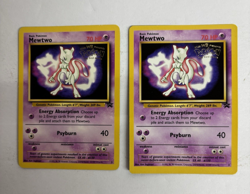 2 Warner Bros. Promo First Movie Pokemon Card 1999 Mewtwo - Image 1
