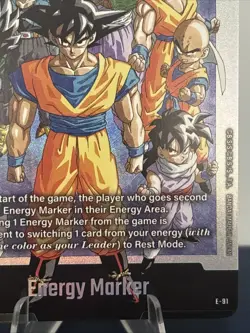 Bandai Dragon Ball Manga Booster Promo E-91 Energy Marker Holo Card EN NM - Image 4