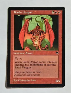Magic MTG - Rathi Dragon - Tempest - LP - Image 1