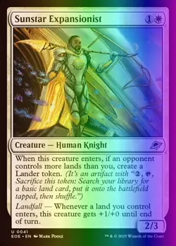 MTG Magic the Gathering Sunstar Expansionist (41/426) Edge of Eternities NM FOIL - Image 1