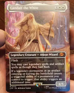 Gandalf the White (Borderless) [LTR # 442] - NM [Normal] TCG Magic The Gathering - Image 1