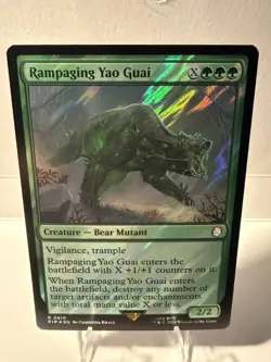 Wizards Magic: The Gathering Rampaging Yao Guai Creature Foil Rare Fallout 0610 - Image 1