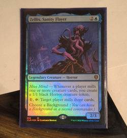 Magic: The Gathering Zellix, Sanity Flayer CLB Mythic Blue Horror Foil 652 - Image 1