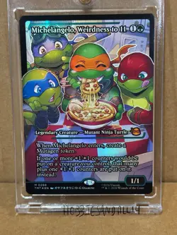 MTG TMNT !! Michelangelo, Weirdness to 11 0288 Mythic Foil !! Fresh from pack - Image 1