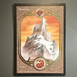 Mtg Lot of Unglued Set Lands - 1998 Vintage Magic - 2x Mountain 1x Swamp - Image 2