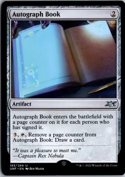 Autograph Book U Unfinity 183 NM Magic - Image 1