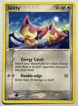 Skitty 79/100 (LP) Common EX Ruby & Sapphire: Sandstorm 2004 Pokemon TCG - Image 1