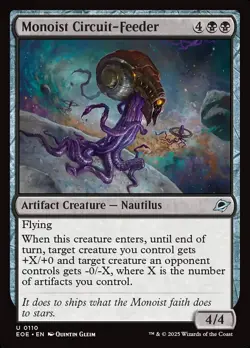 MTG Magic the Gathering Monoist Circuit-Feeder (110/426) Edge of Eternities NM - Image 1