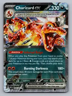 Charizard ex 054/091 Double Rare Paldean Fates Pokemon Near Mint - Image 1