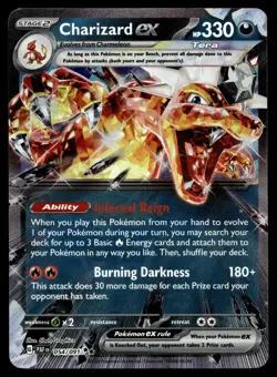 POKEMON CHARIZARD EX PALDEAN FATES 054/091 DOUBLE RARE NM/M - Image 1