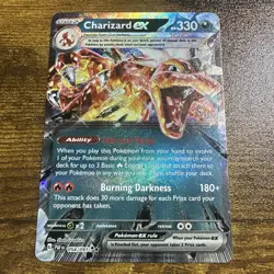 Charizard EX 054/091 Paldean Fates Ex Pokemon Near mint Ships fast - Image 1