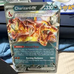 Pokemon Charizard ex SV: Paldean Fates 054/091 Double Rare Holo Oversized Card - Image 1