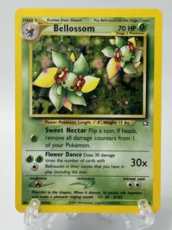 Bellossom Holo Rare Pokemon Card Neo Genesis 3/111 Near Mint+ Condition - Image 1