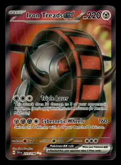 Iron Treads ex 233/198 Ultra Rare Scarlet & Violet Pokemon Card - Image 1