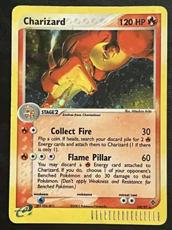 Pokemon Charizard Secret Rare - EX Dragon - 100/97 HP - Image 1