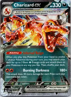 Charizard ex 054/091 Paldean Fates Pokemon Near Mint - Image 1