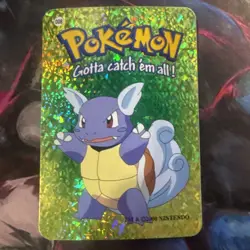 Pokemon 2000 Nintendo Rare Vintage Wartortle Vending Series Prism Holo sticker - Image 1