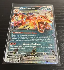 Pokemon TCG Charizard ex 054/091 Double Rare - Paldean Fates NM/M - Image 2