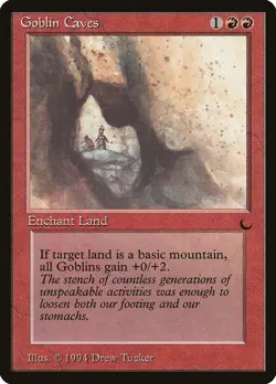 MTG Magic the Gathering Goblin Caves (64/122) The Dark MP - Image 1