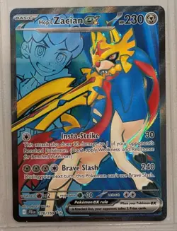 Hop's Zacian ex 176/159 Sv09: Journey Together Holo, Rare Pokemon TCG - Image 1