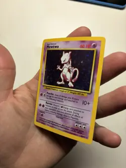 Pokemon TCG Mewtwo Base Set 10/102 Holo 1999-2000 Wizards Base Set Copyright... - Image 2