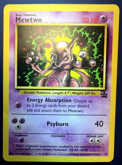 Pokemon TCG Mewtwo Wizards Black Star Promos 14 Regular Promo 1st Edition Promo - Image 1
