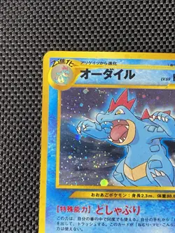 Feraligatr No. 160 Holo Promo Neo Premium File 1 Pokemon Japanese LP/NM - Image 2
