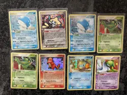 8x Lot Reverse Italian Pokemon Ex Jirachi 9 Ditto 61 Mudkip 56 Delta Species - Image 1