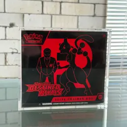 Pokemon Destined Rivals ETB 💎 NEW & SEALED in ACRYLIC CASE 💎 Fast Shipping 🚚 - Image 1