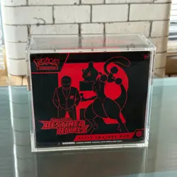 Pokemon Destined Rivals ETB 💎 NEW & SEALED in ACRYLIC CASE 💎 Fast Shipping 🚚 - Image 2