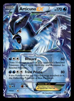 Articuno EX 25/135 Plasma Storm Pokemon MP - Image 1