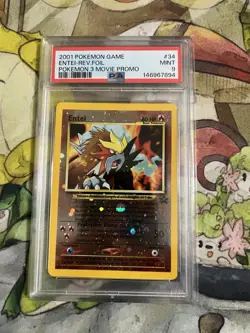 Pokemon Entei 34/53 Wotc Promo Reverse Holo PSA 9 2001 English - Image 1