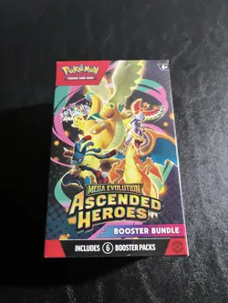 Pokemon TCG: Mega Evolution-Ascended Heroes Booster Bundle (6 Packs) NEW SEALED - Image 1