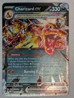 Charizard ex 054/091 Double Rare Paldean Fates Pokemon Near Mint - Image 1